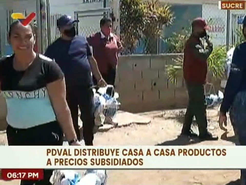 Familias de la Base de Misiones Luis Mariano reciben combo alimenticio casa a casa en Sucre