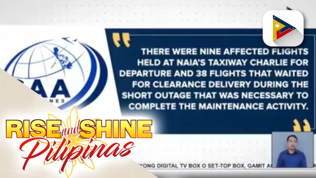 CAAP, humingi ng paumanhin sa naapektuhang flights sa NAIA dahil sa maintenance activity sa uninterruptible power supply