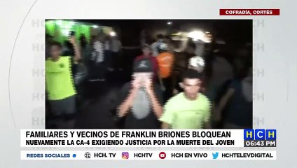 Se reportan Enfrentamientos entre protestantes y Policía Nacional en Cofradía Cortés