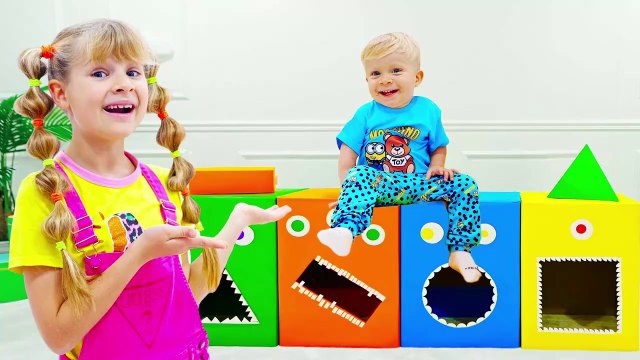 Diana and Roma Funny Kids Stories with brother Oliver