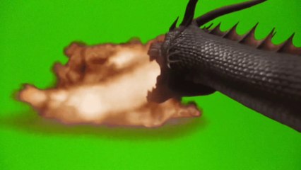 Dragon  Fire Green Screen Video