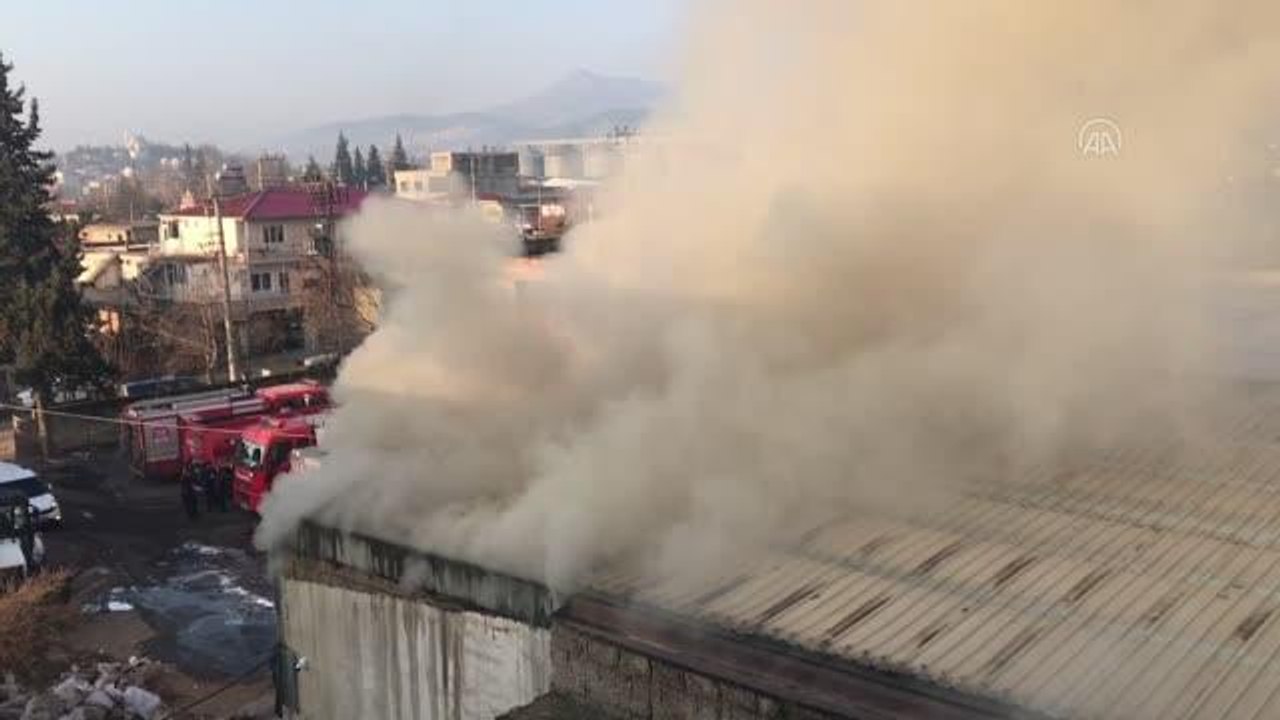 KAHRAMANMARAŞ - Tekstil fabrikasında çıkan yangın söndürüldü