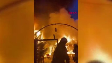 Restoran alev alev yandı