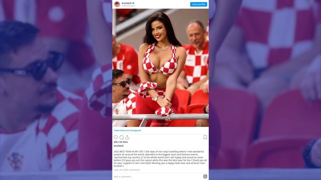 Ivana Knoll sur Instagram: les plus belles photos de la supportrice de la Croatie qui a fait le buzz au Qatar