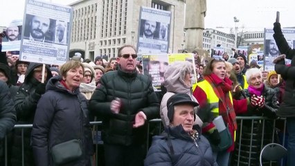Brüssel: Demo für Freilassung eines im Iran inhaftierten Belgiers