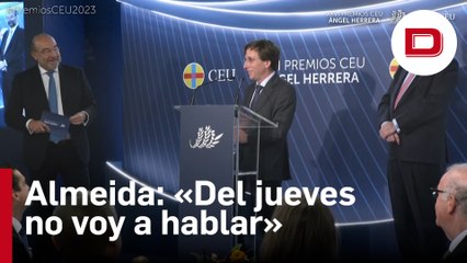 Almeida bromea sobre el partido del Atlético: «Del jueves todavía no voy a hablar»