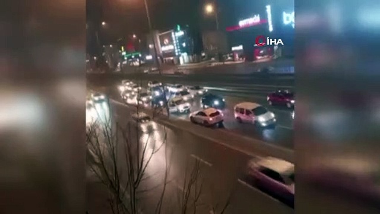 İstanbul'da ters yön magandası kamerada! Çevreyolunu birbirine kattı