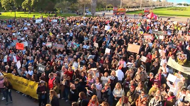 Manifestação em Lisboa pela criminalização dos maus-tratos a animais