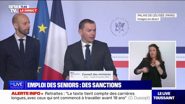 Réforme des retraites: pour Olivier Dussopt, revenir sur les 64 ans serait renoncer à l'équilibre du système