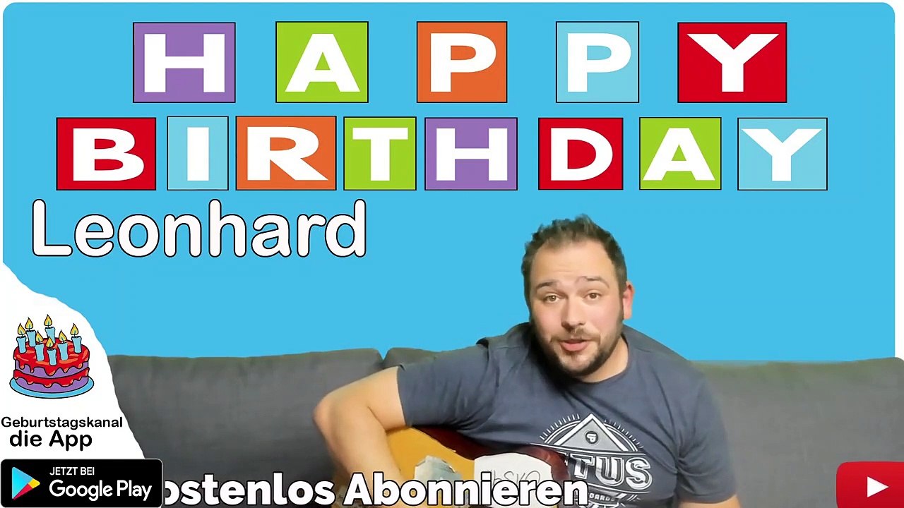 Happy Birthday, Leonhard! Geburtstagsgrüße an Leonhard