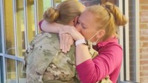 Airman Daughter Surprises Healthcare Worker Mom After Longest Time Apart