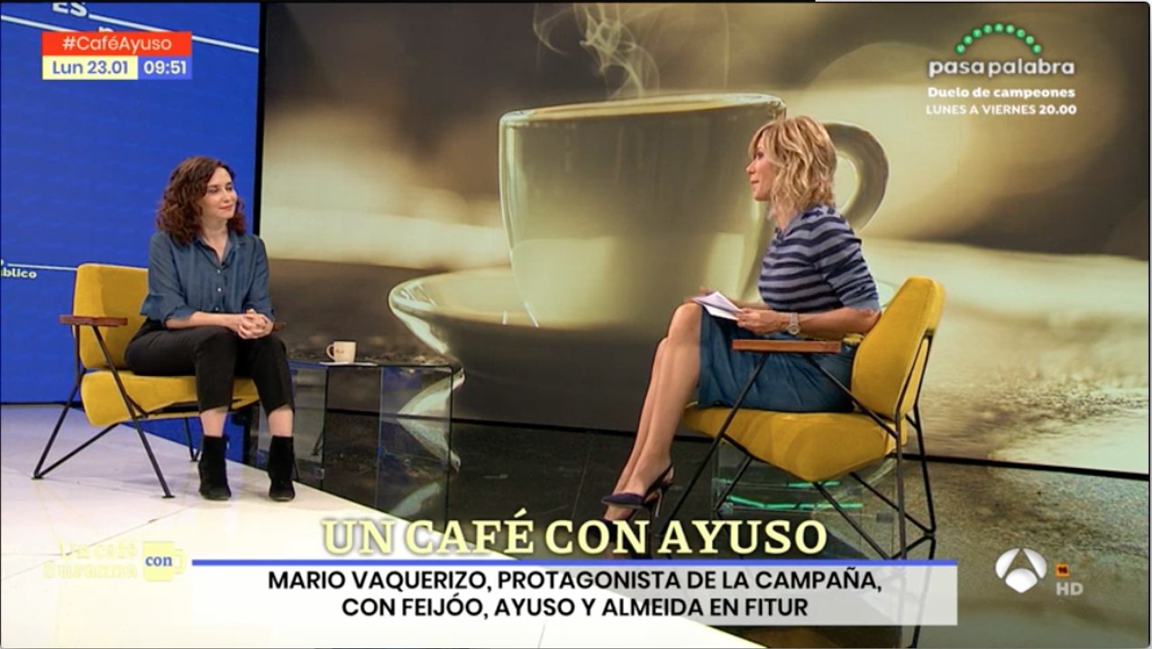 Díaz Ayuso sale en defensa de Mario Vaquerizo y deja petrificada a Susanna Griso