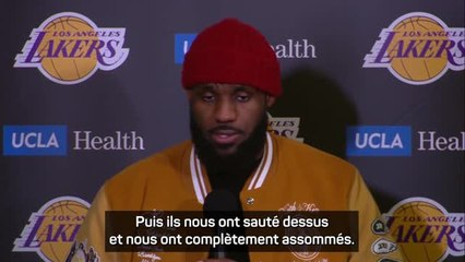 Lakers - LeBron James : "Nous ne sommes pas une équipe qui se couche"