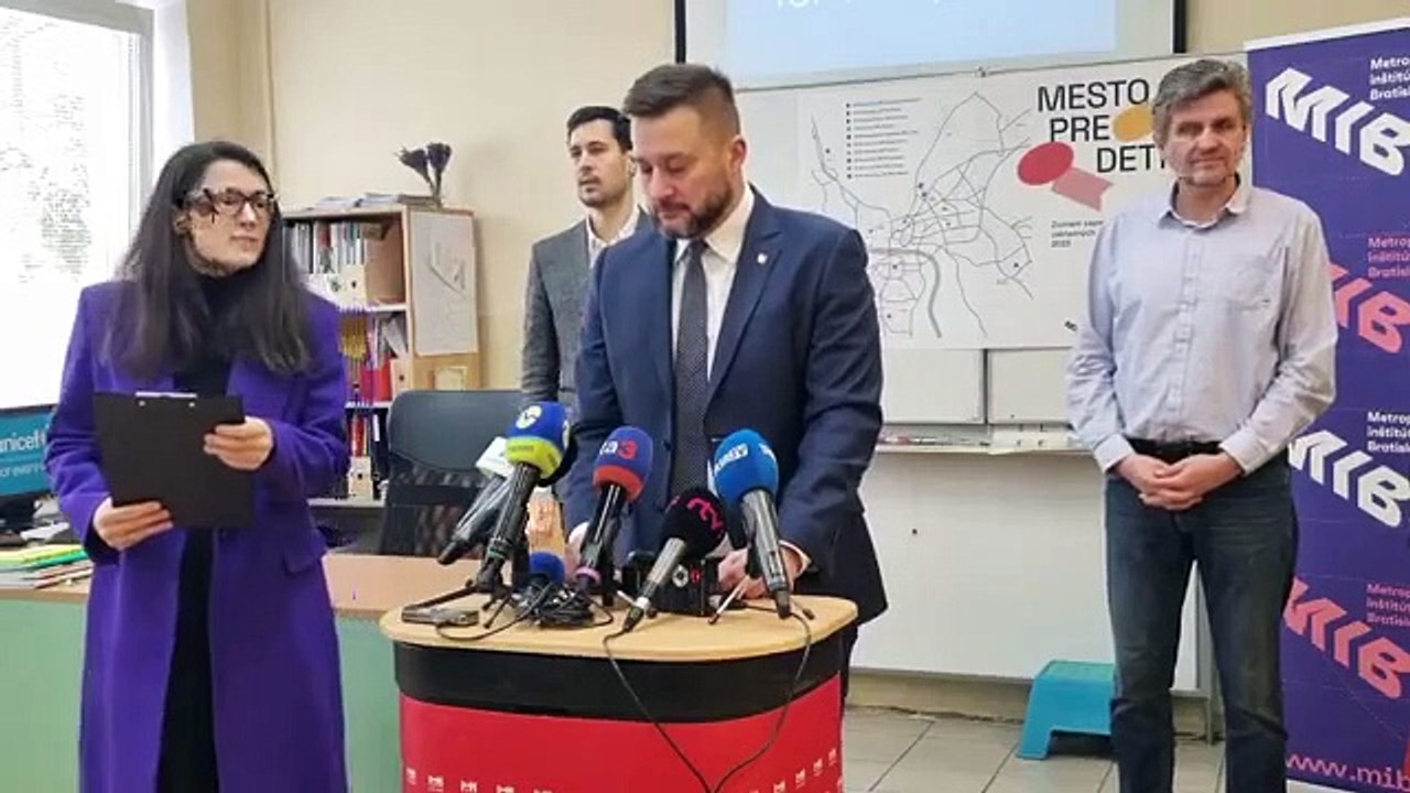 ZÁZNAM: Bratislava: Do projektu bezpečnosti detí v okolí škôl sa zapojí ďalších 10 ZŠ