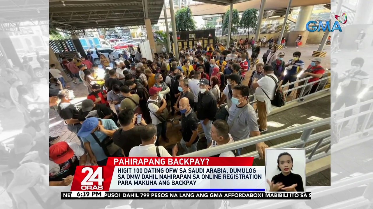 Higit 100 dating OFW sa Saudi Arabia, dumulog sa DMW dahil nahirapan sa online registration para makuha ang backpay | 24 Oras