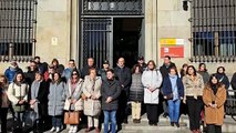 Minuto de silencio en León por el asesinato en Valladolid