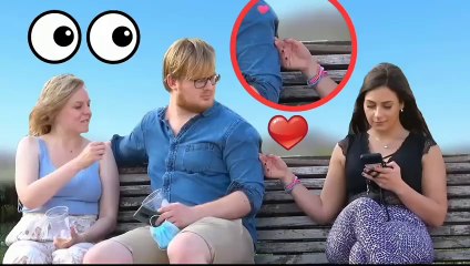 Best Hand Touching in the park  Prank