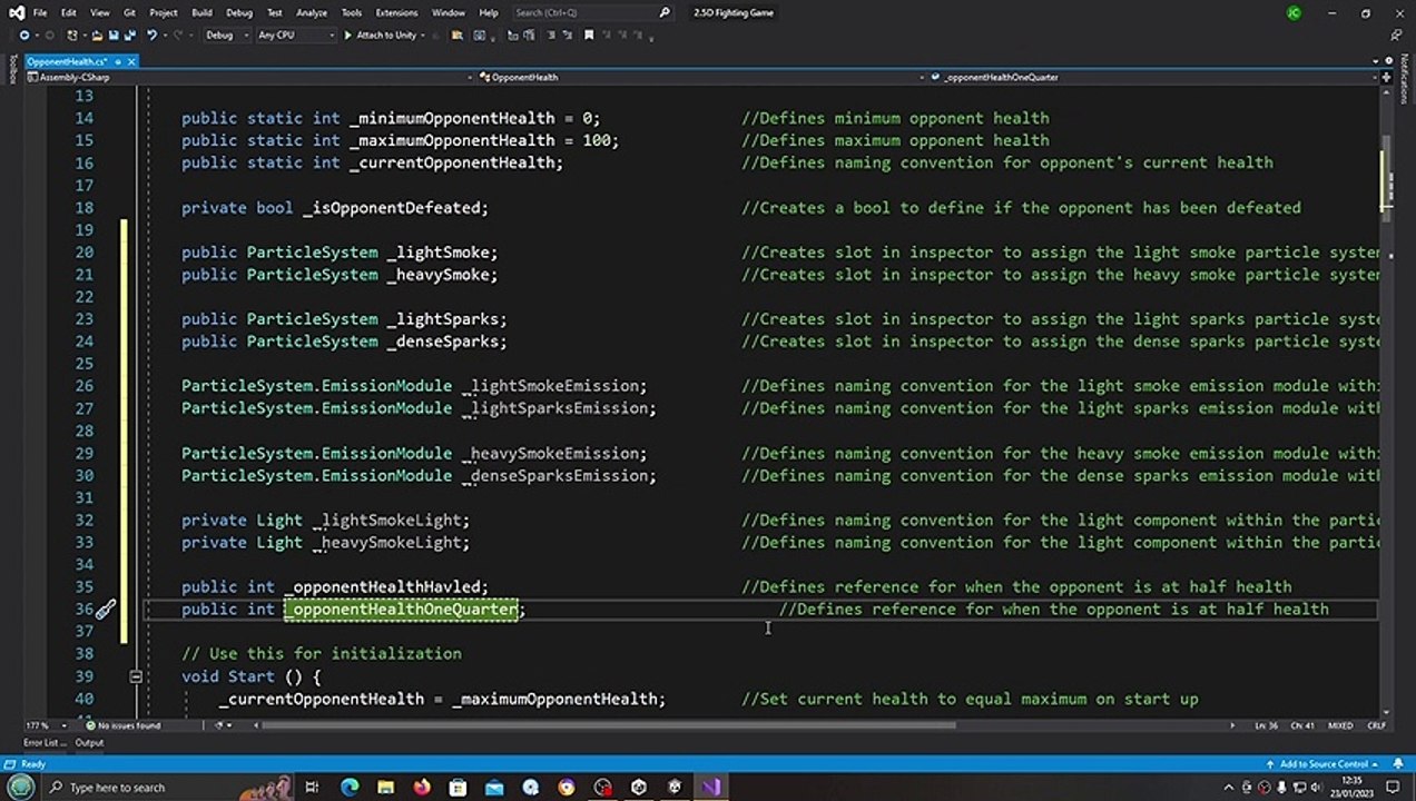 Unity3D Fighting Game Tutorial #243 Damage Effects