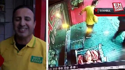 Güngören'de köpeğin kovaladığı adam cam kapıya çarparak parçaladı