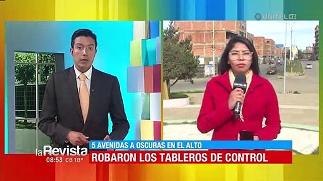 Falta de luz por robo de térmico en avenidas provocó accidentes de tránsito, denuncian vecinos de El Alto