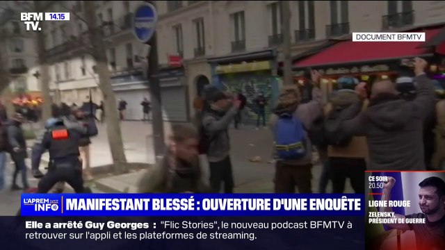 Manifestant blessé à l'entrejambe à la manifestation du 19 janvier: l'IGPN ouvre une enquête