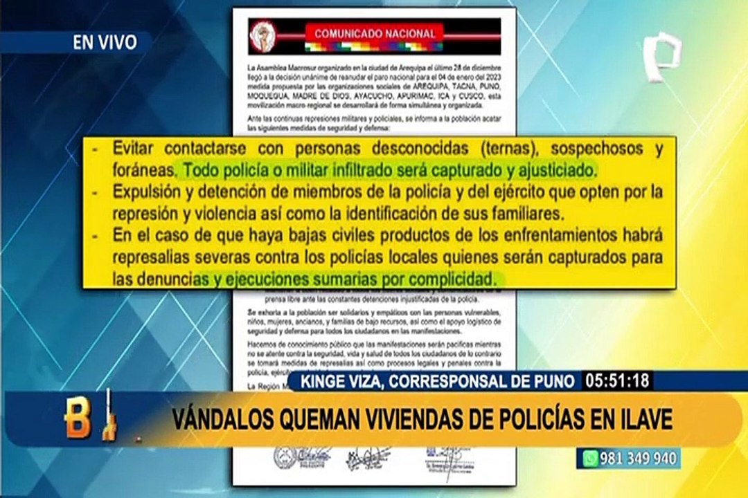 Protestas en Puno: manifestantes intentan quemar vivienda de suboficial de comisaría de Ilave