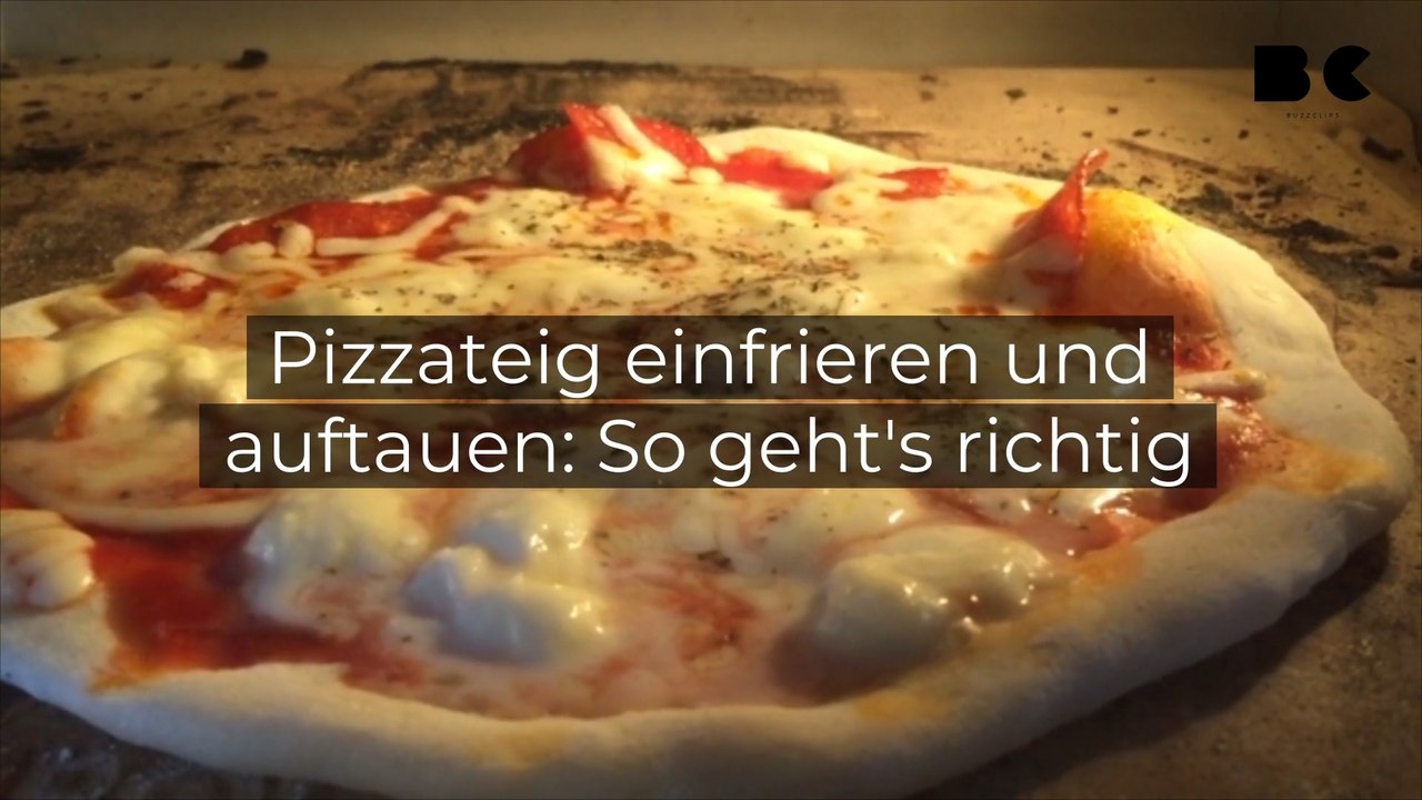 Pizzateig einfrieren und auftauen: So geht's richtig