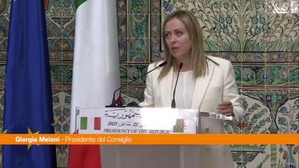Meloni "L'Algeria un partner fondamentale per l'Italia"