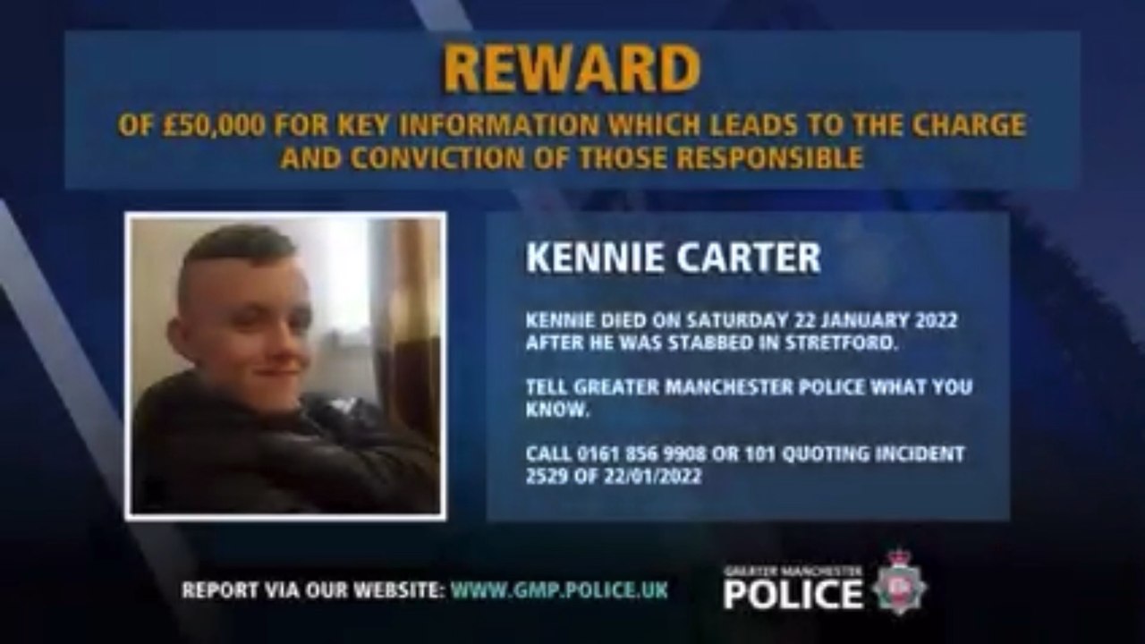 Manchester Headlines 23 January: GMP offer reward of £50,000 for information on Kennie Carter’s killer