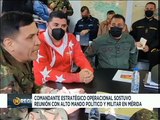 Mérida | CEOFANB y Alto Mando Militar sostienen encuentro para implementar las 7 líneas estratégicas