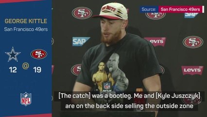 Kittle jokes game-changing catch was for TV