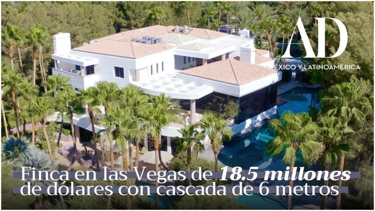 Todas las comodidades de los grandes resorts las tienes en esta mansión en Las Vegas
