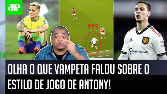 É MUITO OBA-OBA! Eu TAVA VENDO o Antony jogar no Manchester United e... Vampeta POLEMIZA!
