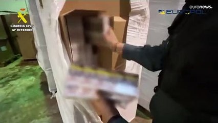 Operación contra el contrabando de tabaco en España