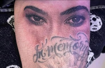 Travis Barker gets wife Kourtney Kardashian's eyes tattooed on him
