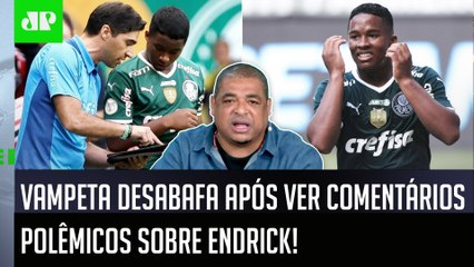 "Já estão FALANDO ISSO do Endrick? Cara, aí é..." Vampeta DESABAFA sobre jovem do Palmeiras!