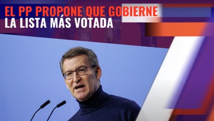 El PP propone que gobierne la lista más votada