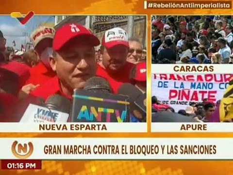 Nueva Esparta defiende la libertad, y respalda el gobierno del presidente Nicolás Maduro