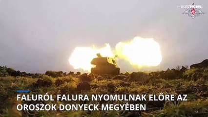 Faluról falura nyomulnak előre az oroszok Donyeck megyében