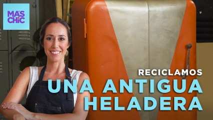 RECICLAMOS una ANTIGUA HELADERA y la convertimos en un ESTANTE DE HERRAMIENTAS | Mas Chic