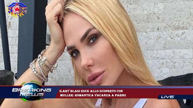Ilary Blasi esce allo scoperto con Muller: romantica vacanza a Parigi