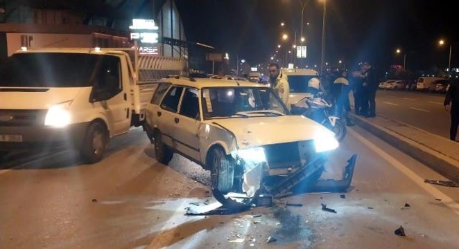 Dur ihtarına uymadı, kaza yapınca yakalandı