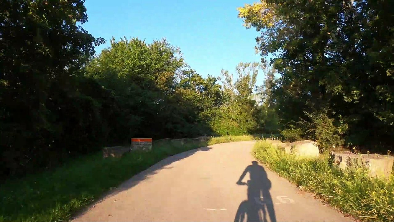 Radtour Donauinsel Süd nach Nord (Time Lapse)