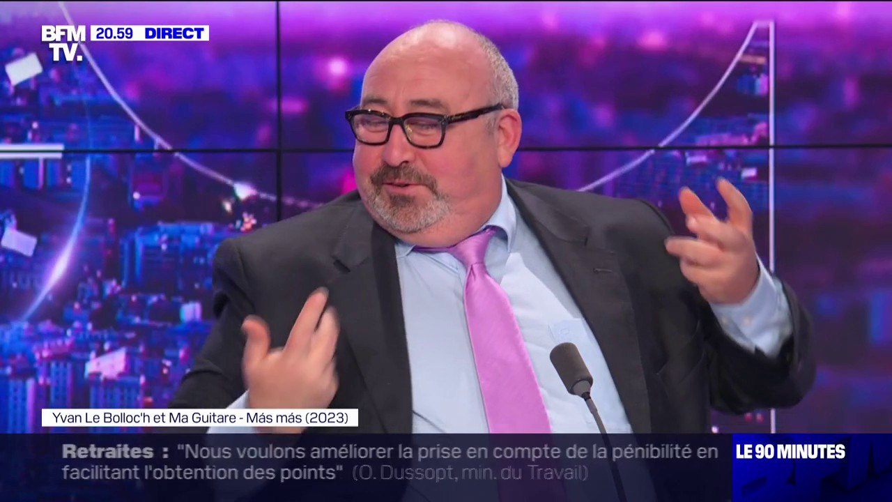 Quand Yvan Le Bolloc'h fait danser Emmanuel Lechypre sur le plateau de BFMTV
