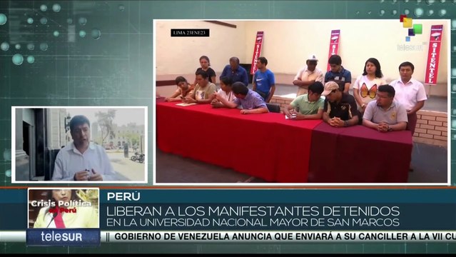 Perú: Manifestantes de la Universidad Nacional Mayor de San Marcos son liberados por las autoridades