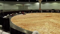YouTuber and Pizza Hut join forces to create world's largest pizza, breaking record