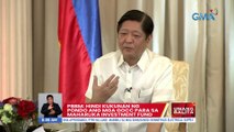 PBBM sa senado: Hindi kailangang madaliin ang pagsasabatas ng Maharlika Investment Fund | UB