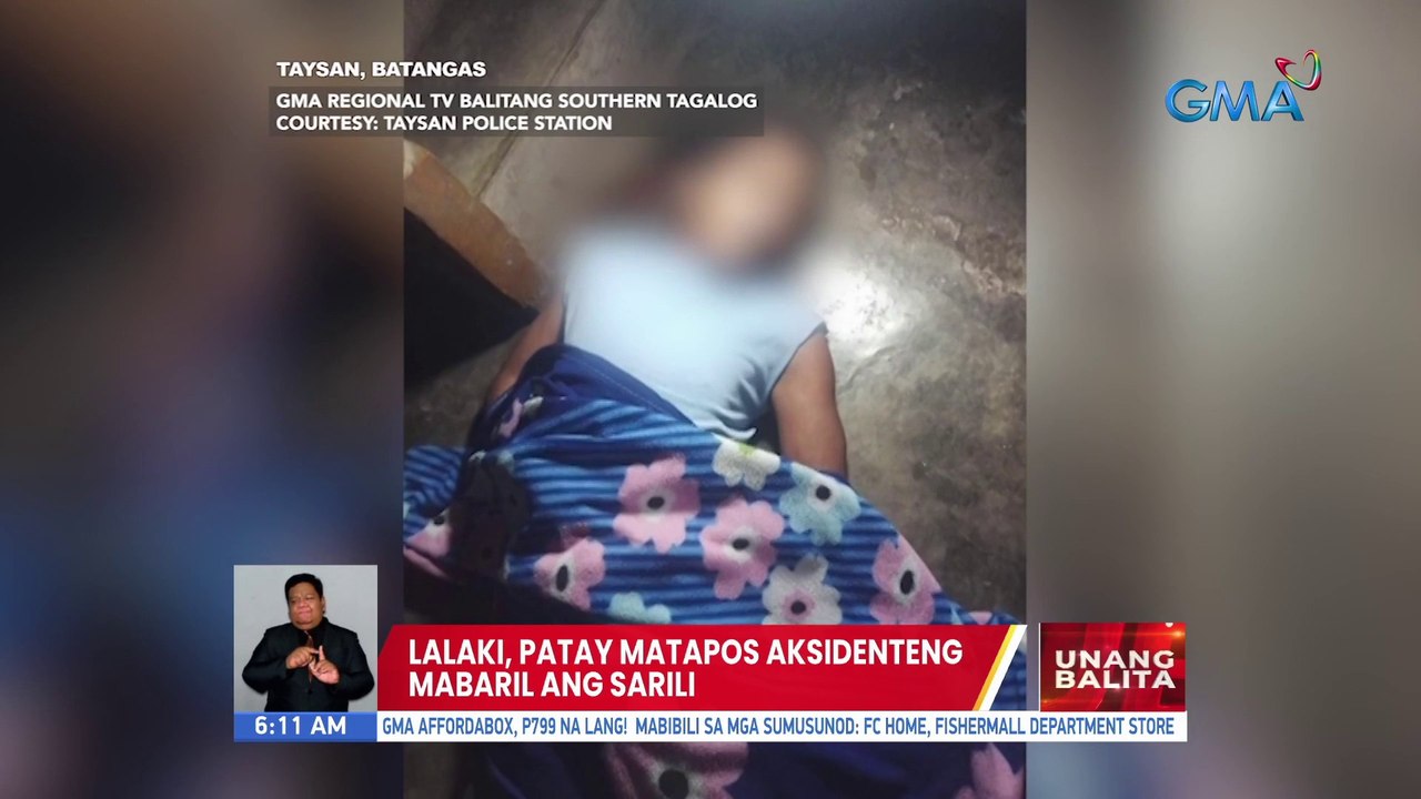 Lalaki, patay matapos aksidenteng mabaril ang sarili | UB