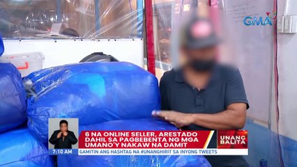 6 na online seller, arestado dahil sa pagbebenta ng mga umano'y nakaw na damit | UB