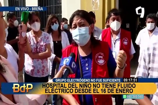 Hospital del Niño de Breña se queda sin luz: se han suspendido todas las operaciones
